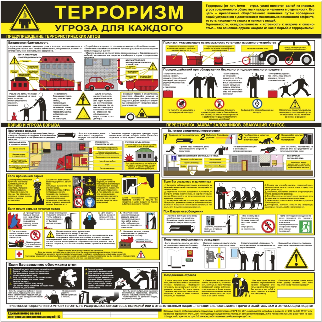 Стенд. Терроризм-угроза для каждого Пленка 1000х1000